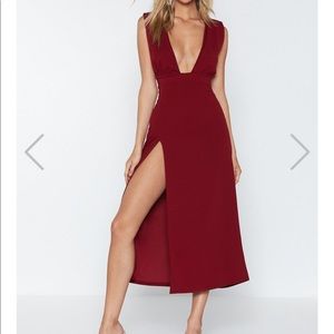 Nasty Gal Deep on Dancing midi dress